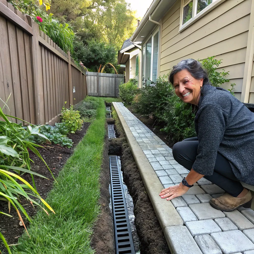 Satisfaction with garden drainage installation